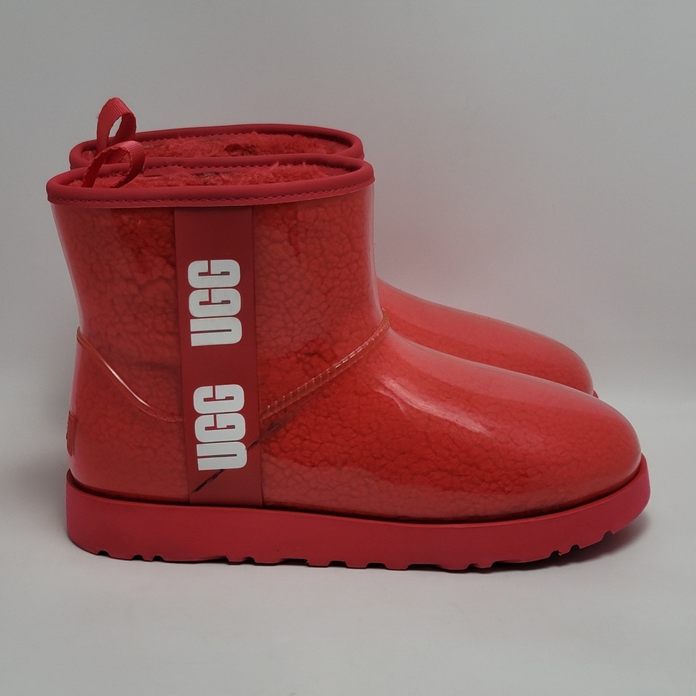UGG Glossy Red Winter Boots